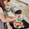 9Pcs Nonstick Cookware Set Kitchen Pots And Pans Set With Detachable Handles Tempered Glass Lids Dishwasher Oven Safe Aluminum Alloy Kitchen Cookware