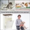 10 Gallon Tilt-Out Trash Cabinet With Drawer, Freestanding Kitchen Garbage Bin Holder & Laundry Hamper For Kitchen, Living Room, Laundry & Balcony