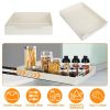 Pull Out Cabinet Organizer Stick On Drawer Carbon Steel Pull Out Shelf Slide Out Pantry Organizer For Kitchen Bathroom Living Room 11.93"Wx16.61"Dx2.2