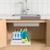 Pull Out Cabinet Organizer Stick On Drawer Carbon Steel Pull Out Shelf Slide Out Pantry Organizer For Kitchen Bathroom Living Room 11.93"Wx16.61"Dx2.2