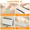 Pull Out Cabinet Organizer Stick On Drawer Carbon Steel Pull Out Shelf Slide Out Pantry Organizer For Kitchen Bathroom Living Room 11.93"Wx16.61"Dx2.2