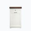 10 Gallon Tilt-Out Trash Cabinet With Drawer, Freestanding Kitchen Garbage Bin Holder & Laundry Hamper For Kitchen, Living Room, Laundry & Balcony