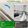2Pcs Pull Out Cabinet Organizers Sliding Shelf Spice Rack Carbon Steel Roll Out Drawers Fixed With Adhesive Nano Film With Handle 55Lbs Max Load